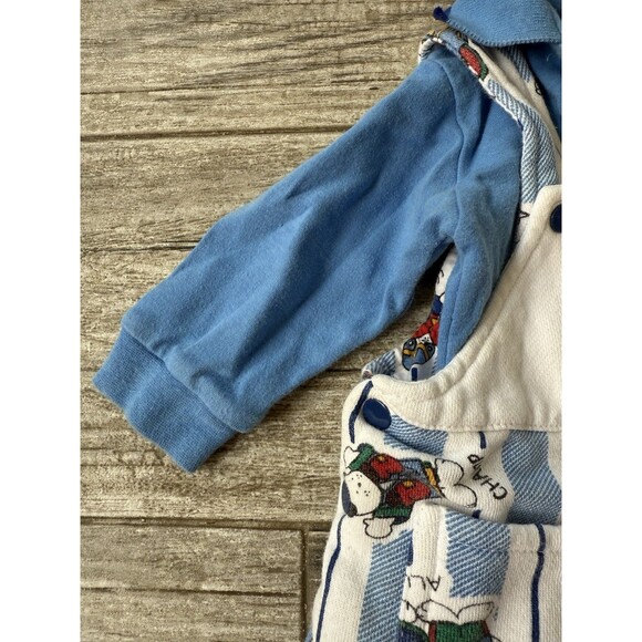 First Impressions Vintage 12 Month 2 Piece Floral Outfit Sports Dog - Picture 5 of 7